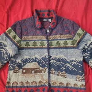 Vintage Sonoma Mountain Cabin Knit Cardigan